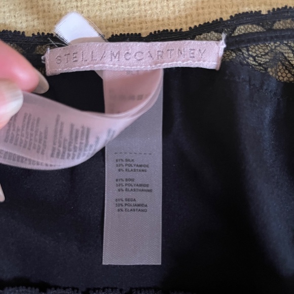 Stella McCartney Black Lace and Silk Half Slip - M - Beautiful! - Picture 8 of 12